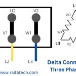 Delta Connection of Three Phase Motor Winding