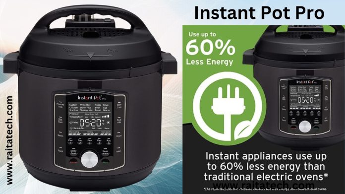 The appliance is designed to function as a pressure cooker, slow cooker, rice and grain cooker, steamer, sauté pan, sous vide machine, yogurt maker, sterilizer, and food warmer