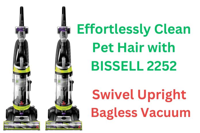 BISSELL 2252 CleanView Swivel Upright Bagless Vacuum with specialized pet tools for effortless pet hair cleaning