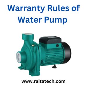 Water pump warranty rules & warranty taking process