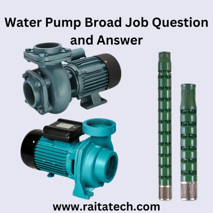 Pump Jobs Questions and Answers